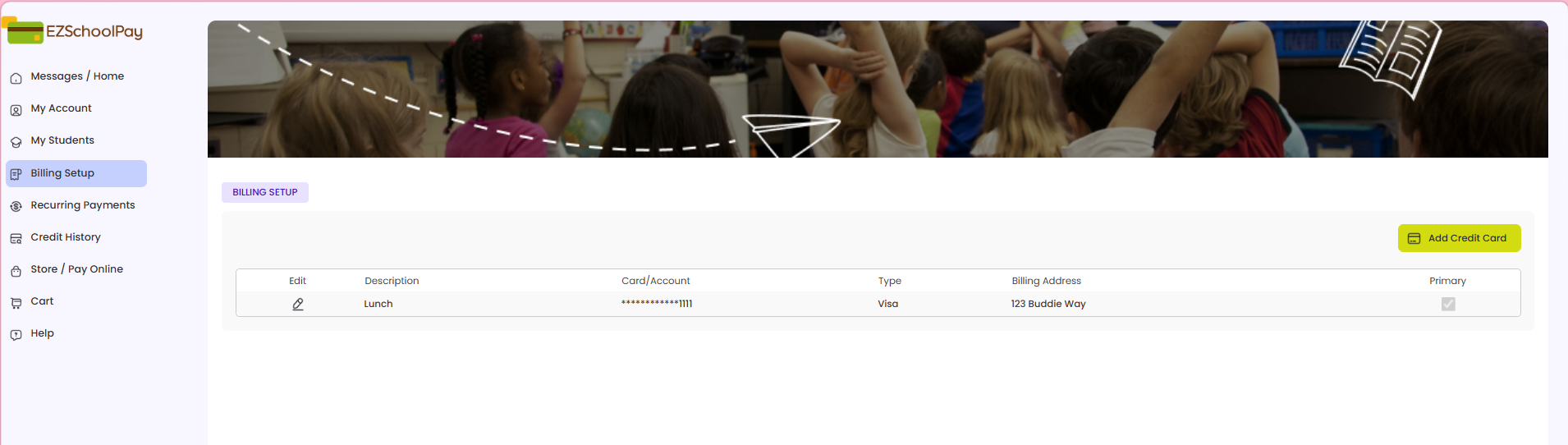 Billing Setup Dashboard