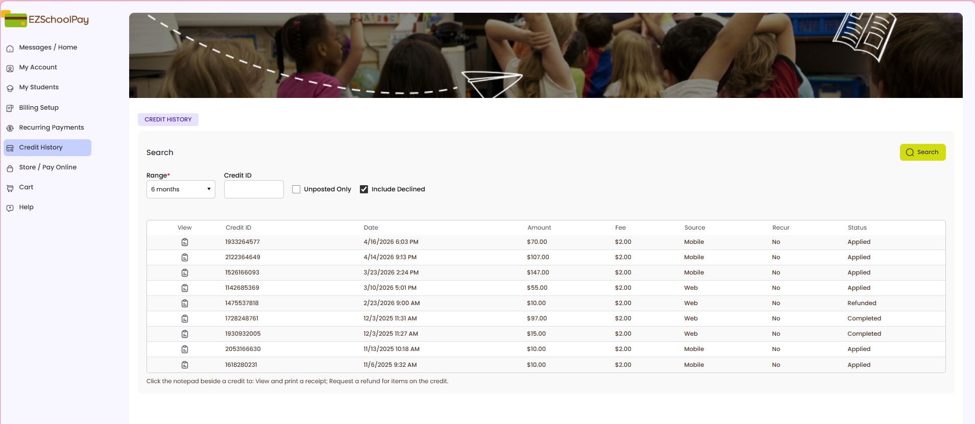 Credit History Dashboard